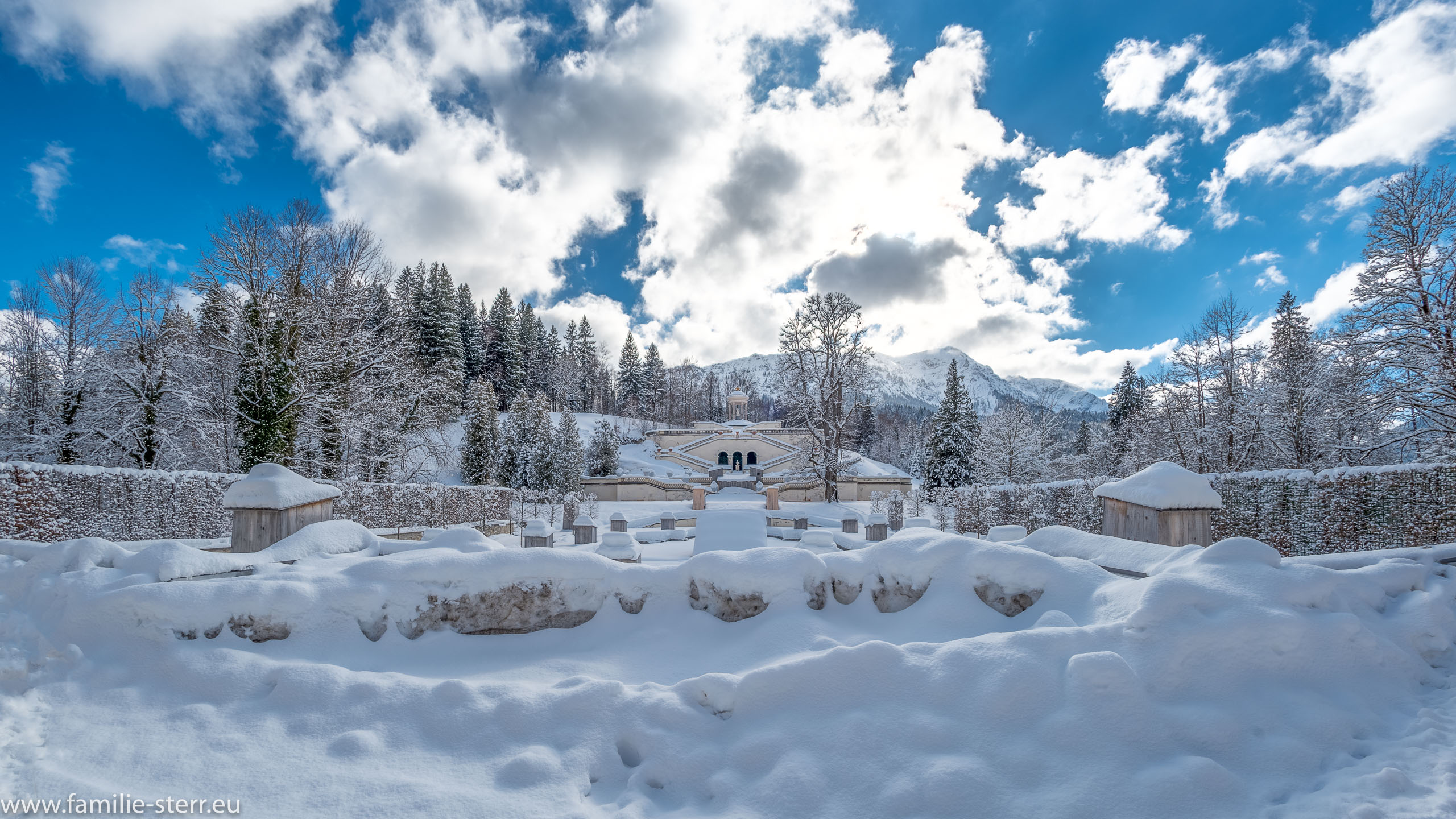 Schloss Linderhof im Winter 6
