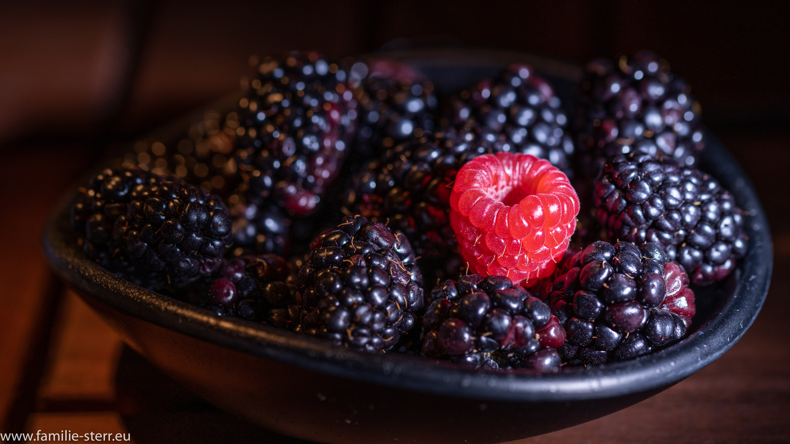 Himbeere und Brombeeren