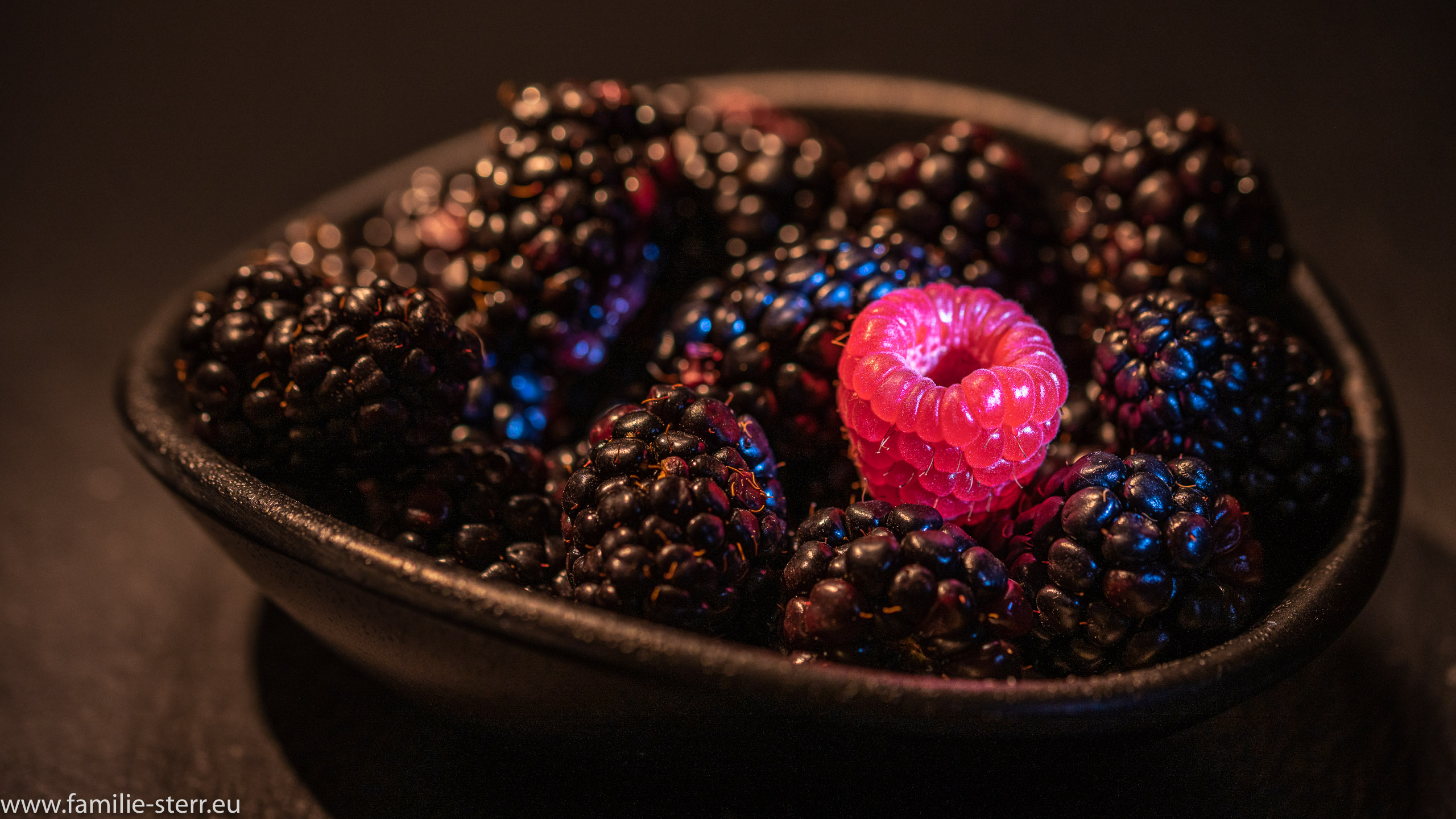 Himbeere und Brombeeren