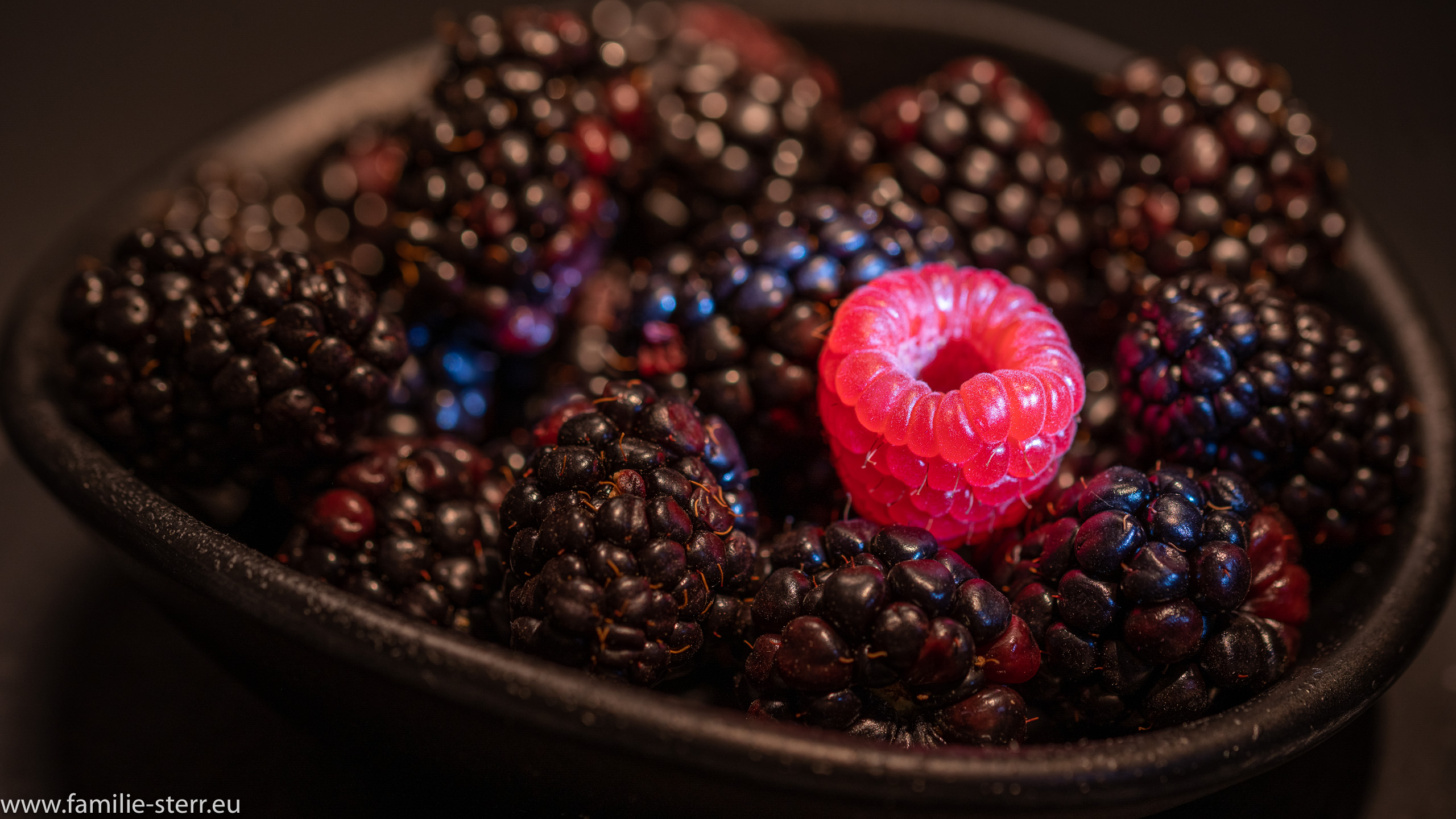 Himbeere und Brombeeren