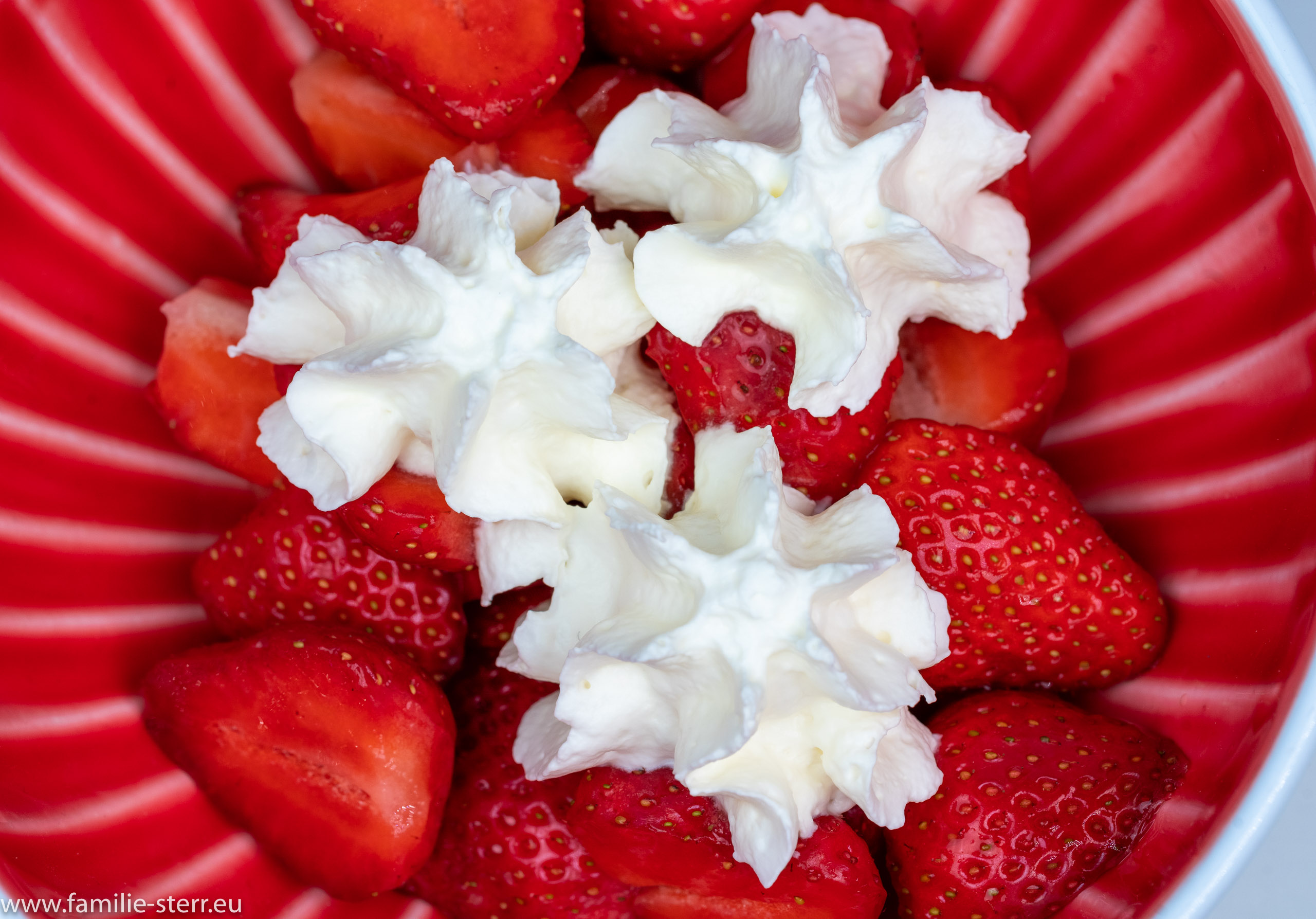 Erdbeeren mit Sahne